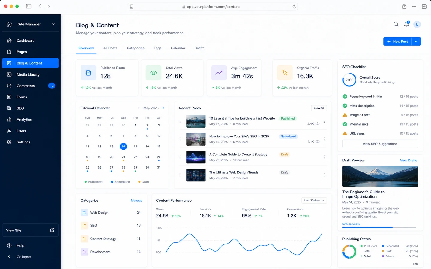 Content & Blog System